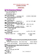 Đề cương ôn tập Toán 6 - HK I năm học 2015-2016
